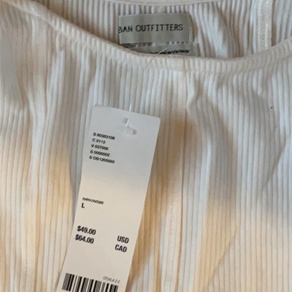 New with rages whites crop top with full sleeves - Picture 2 of 2